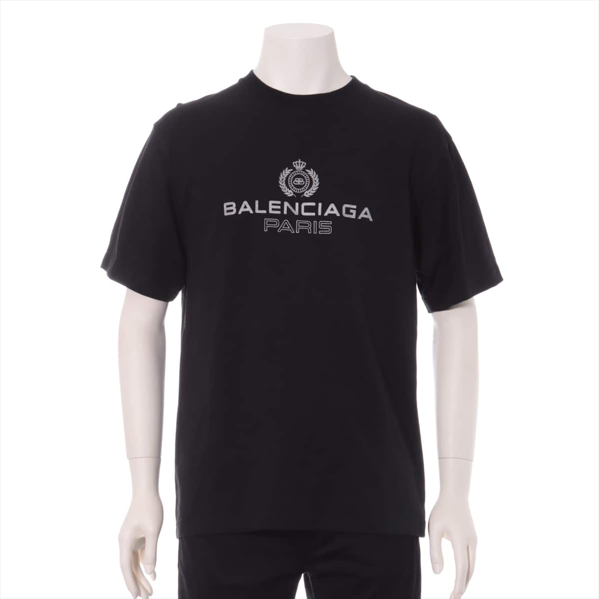 バレンシアガ 19AW コットン Tシャツ XS レディース ブラック  BBロゴ