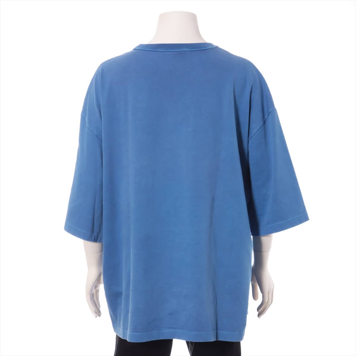 ルイヴィトン RM181 コットン Tシャツ XL メンズ ブルー  リフレクティブロゴ