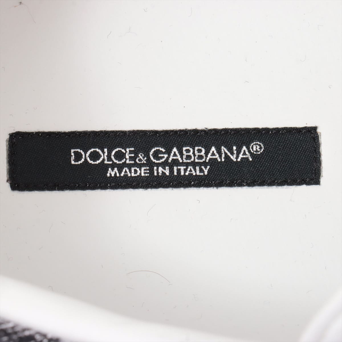 ドルチェ&ガッバーナ レザー スニーカー 9 メンズ ホワイト スタッズ 刺繍