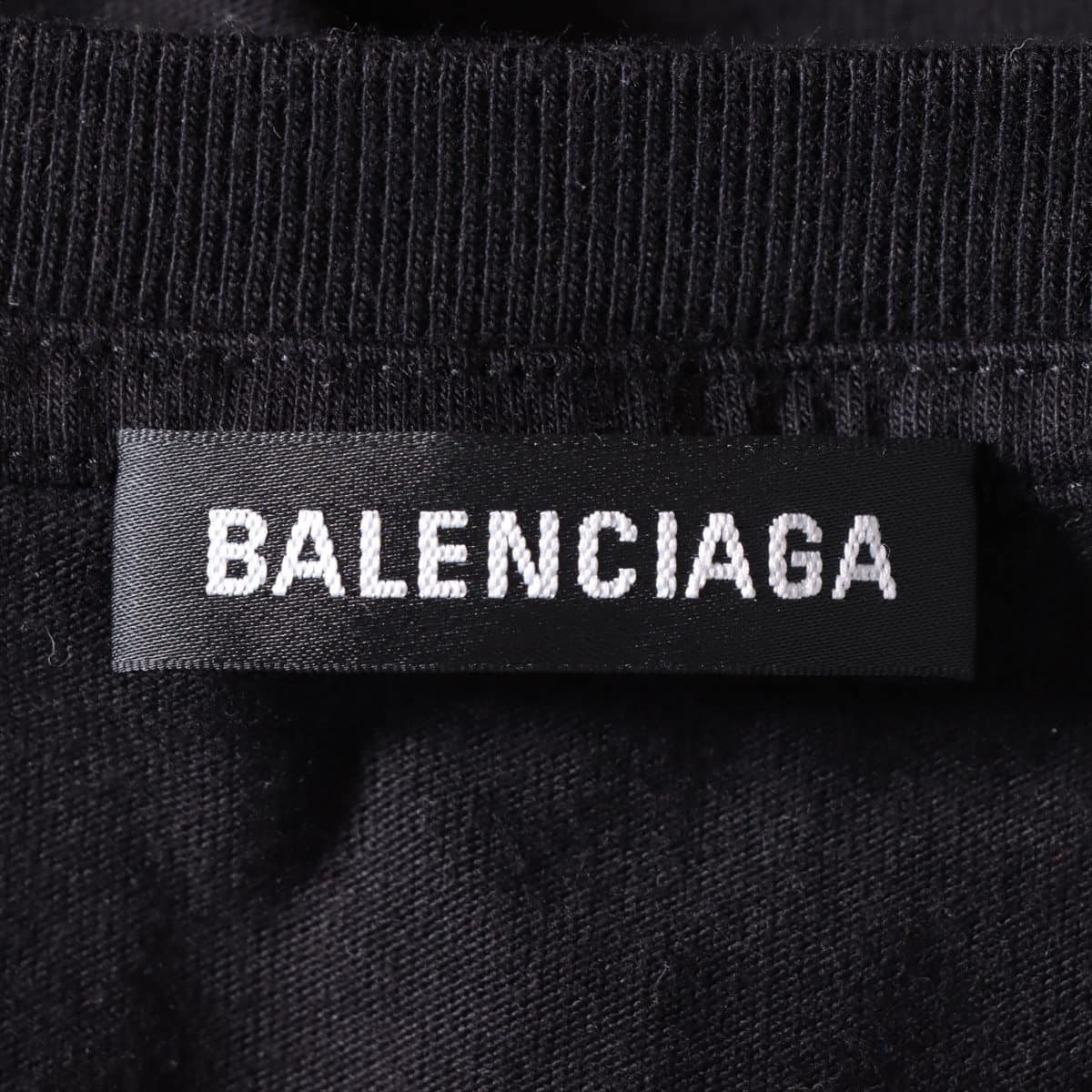 バレンシアガ コットン Tシャツ S メンズ ブラック