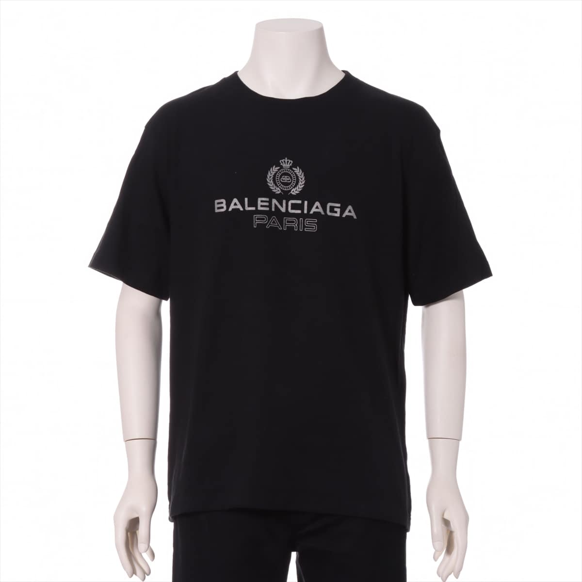 バレンシアガ コットン Tシャツ S メンズ ブラック