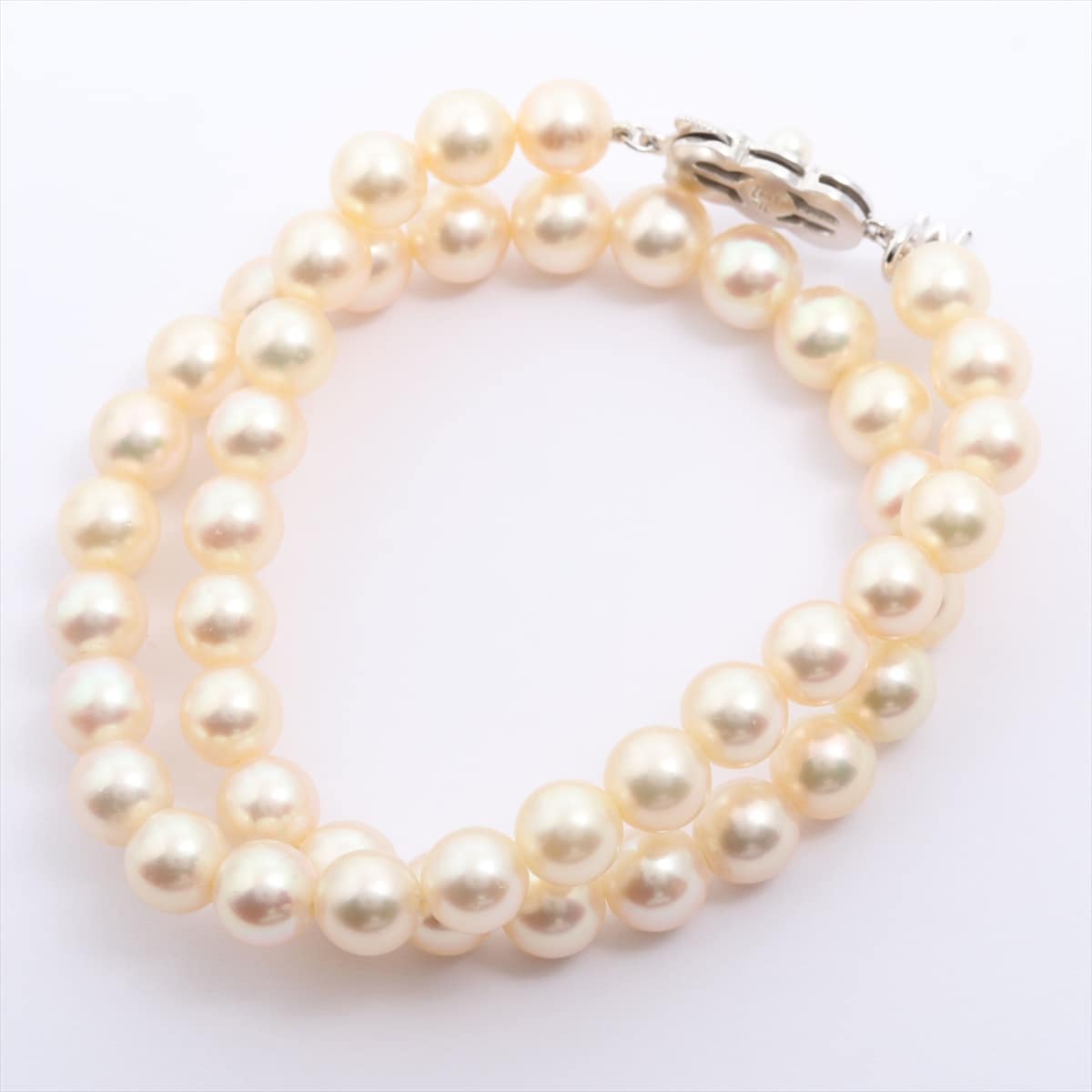 MIKIMOTO ミキモト パール ネックレス SV 7.5mm～8.0mm｜a0213442｜中古ブランド品・ブランド古着通販｜ALLU（アリュー）