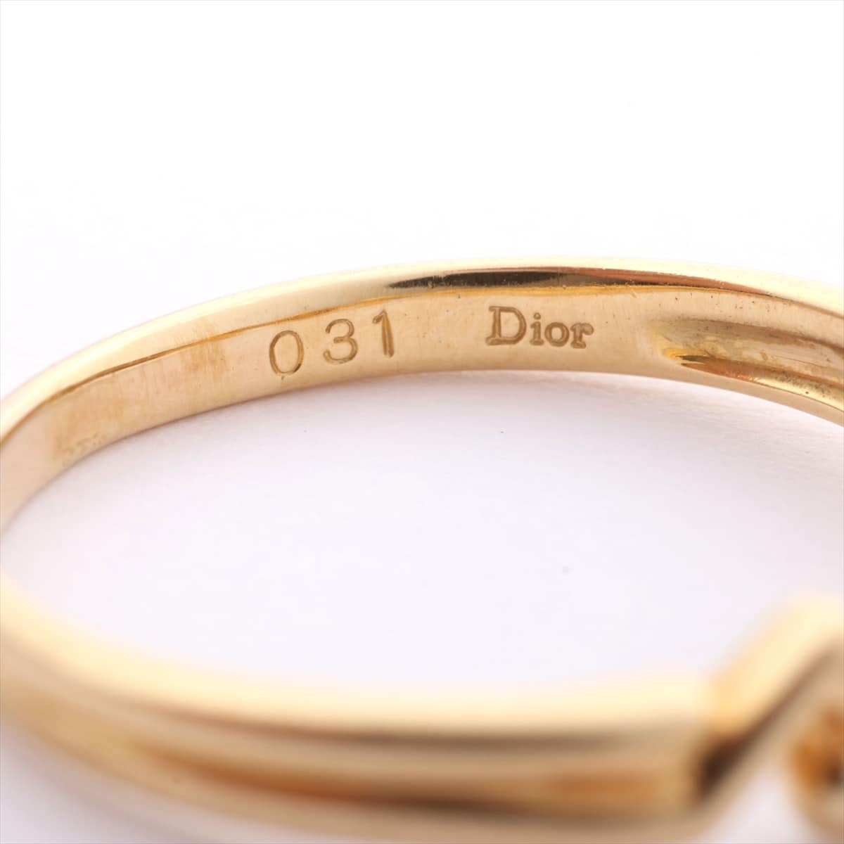 ディオール　Dior　パール リング　750YG　#14