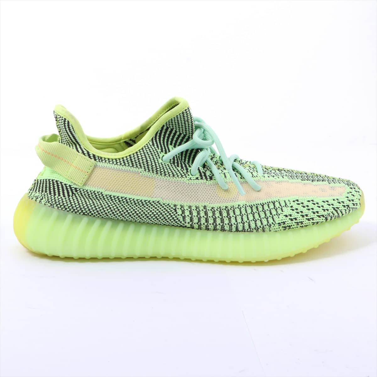 アディダス YEEZY BOOST 350 V2 メッシュ スニーカー 29.0 メンズ ライム