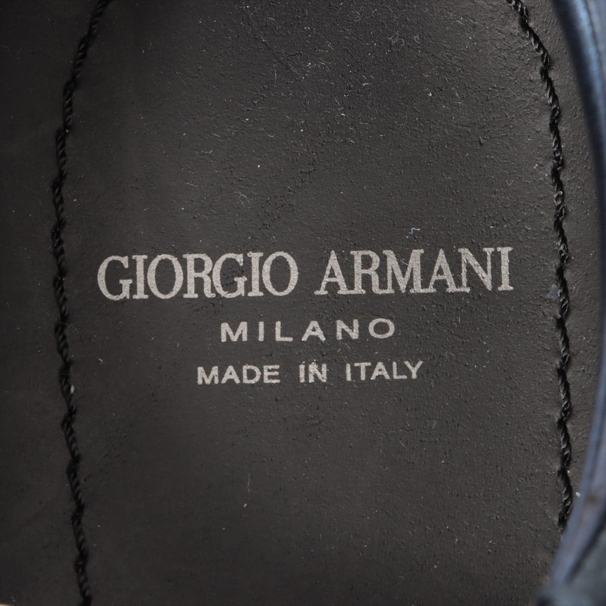 ジョルジオアルマーニ スエード スニーカー 6 メンズ ネイビー