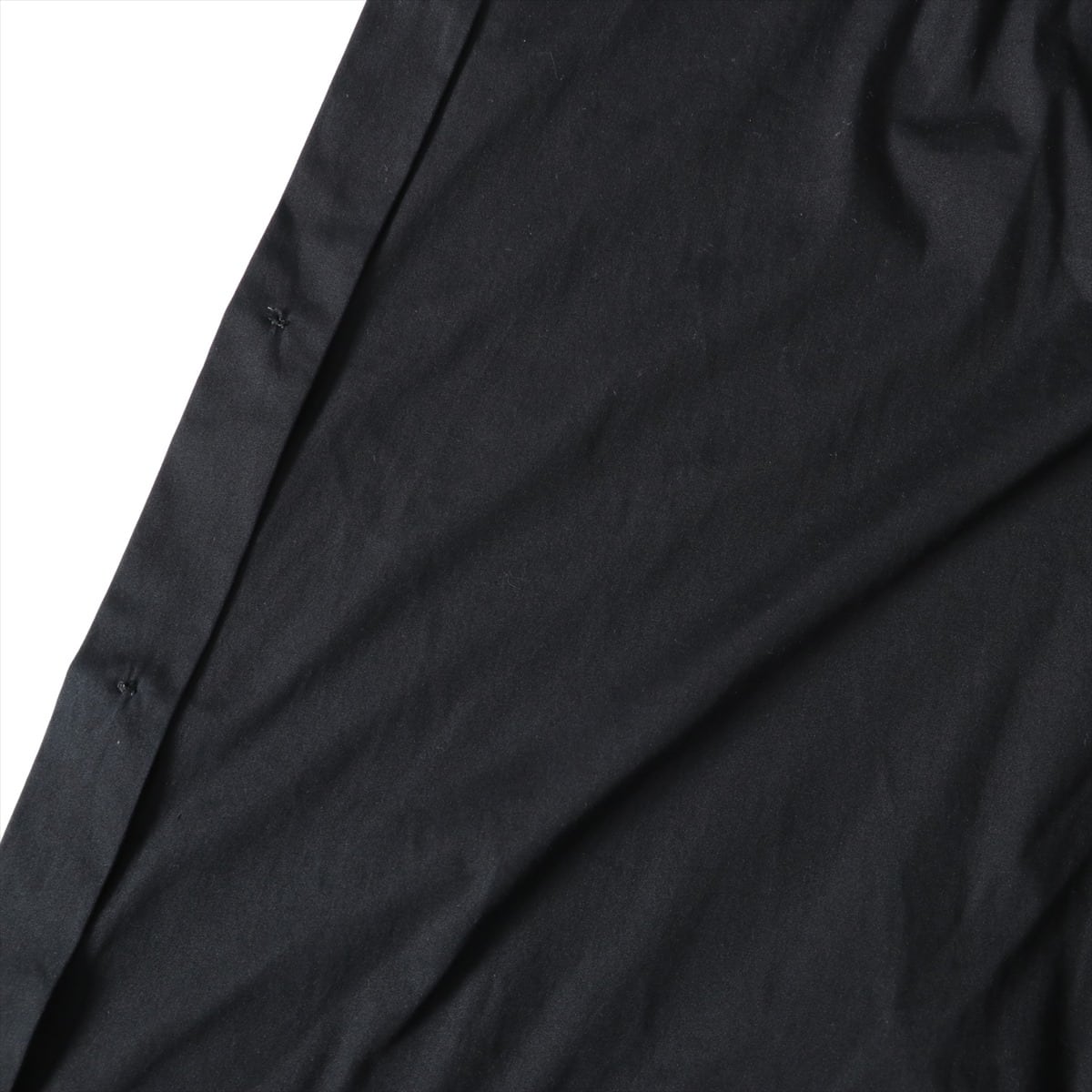 バレンシアガ 18年 コットン シャツ 34 メンズ ブラック  ロゴ刺繍