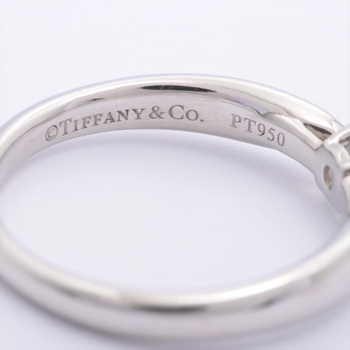 ティファニー　Tiffany & Co.　ハーモニー ダイヤ リング　Pt950　0.41ct　#9
