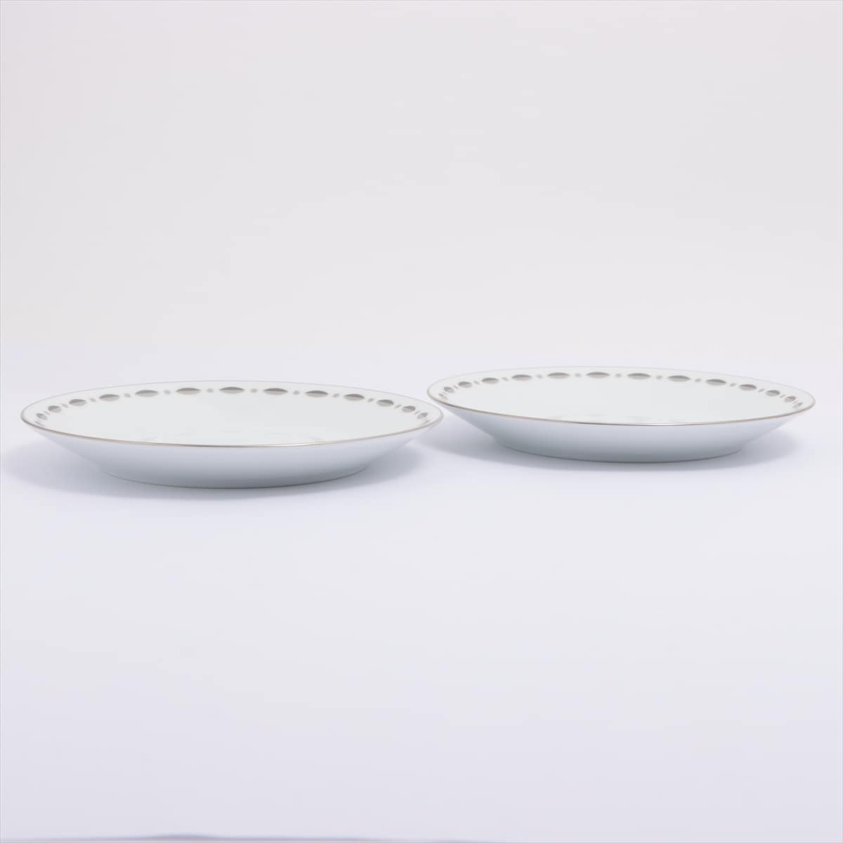 ティファニー 小皿 陶器 ホワイト 2枚セット