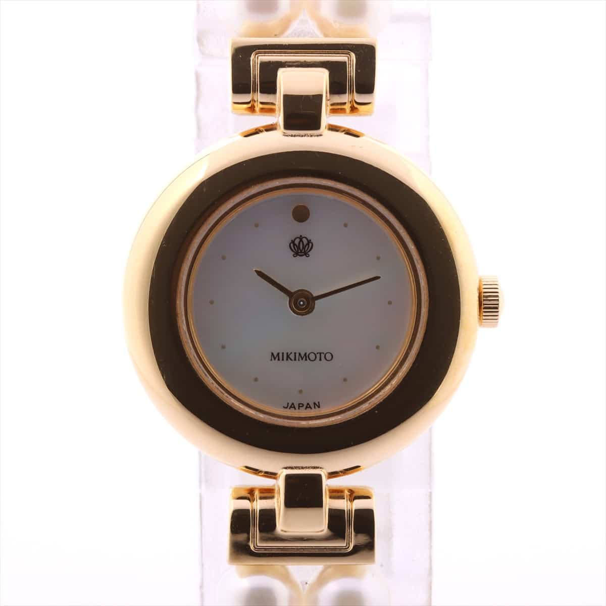 MIKIMOTO【美品】ミキモトJAL限定品　パールブレスレット腕時計