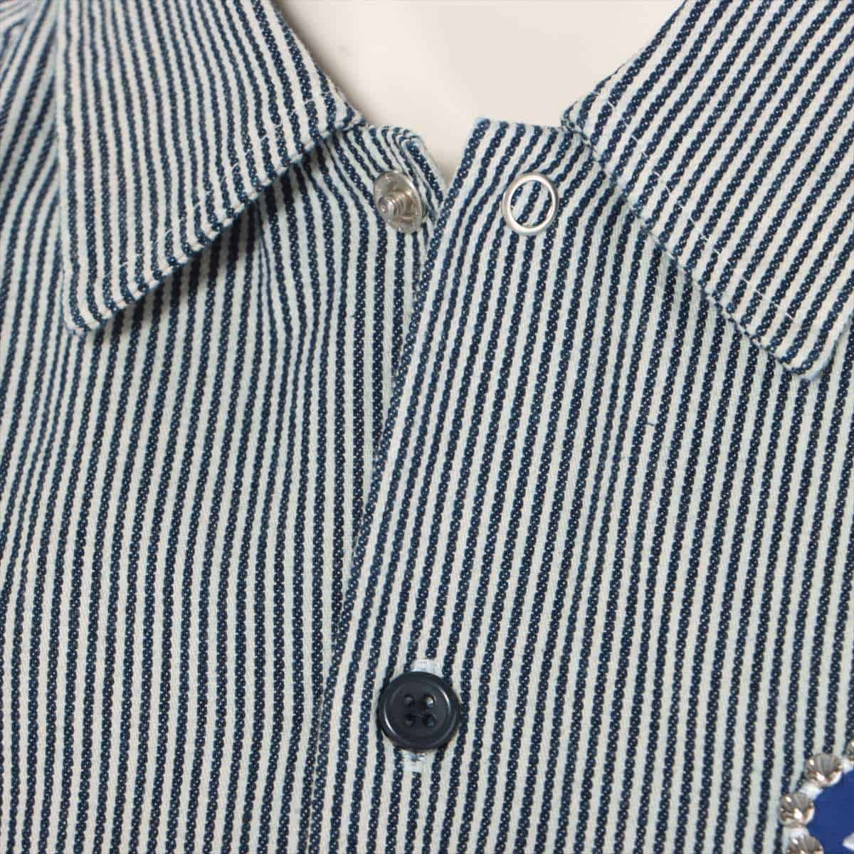 シュプリーム コットン シャツ S メンズ グレー  Studded Patch S/S Work Shirt