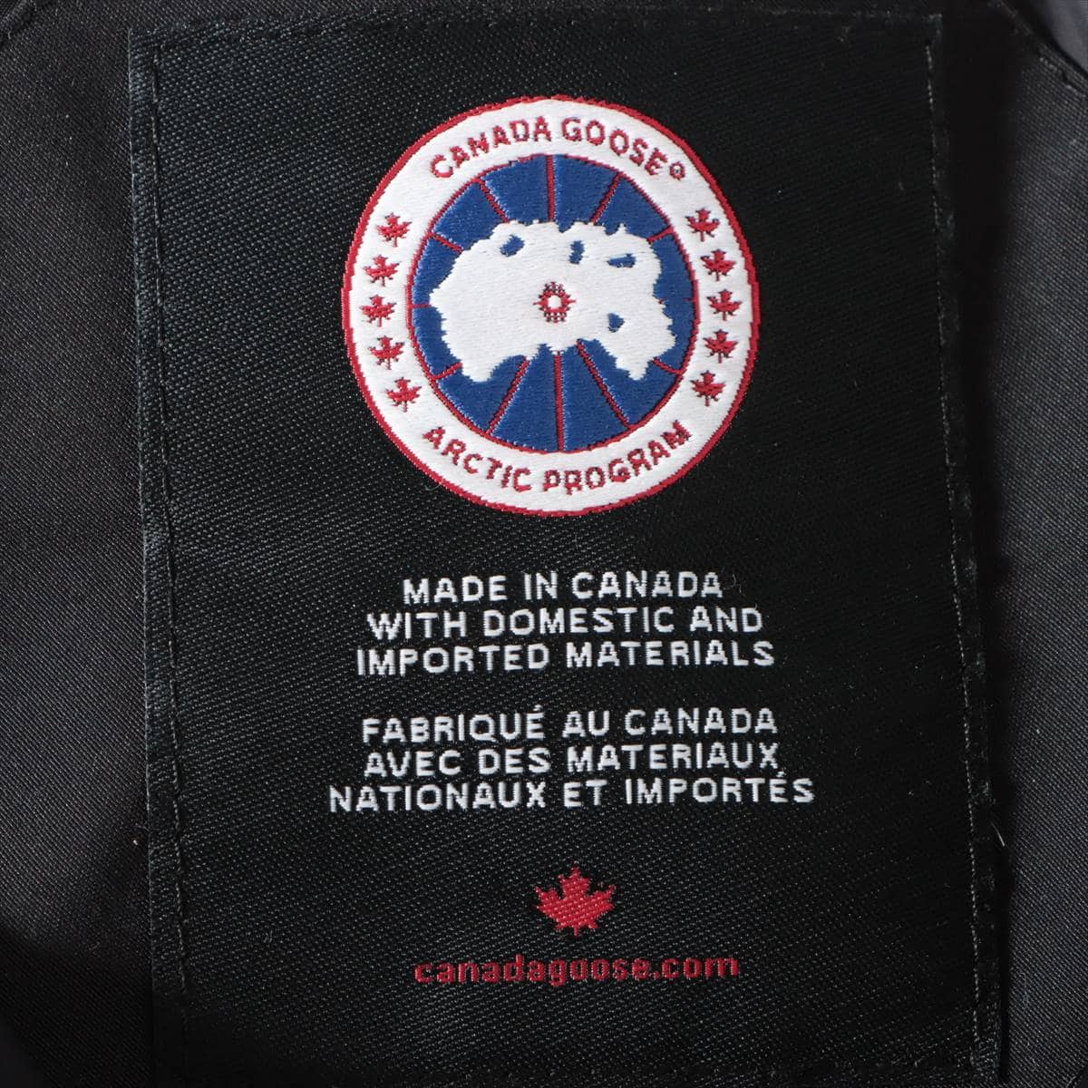 カナダグース CHATEAU コットン×ポリエステル ダウンジャケット XS メンズ ブラック  3426M