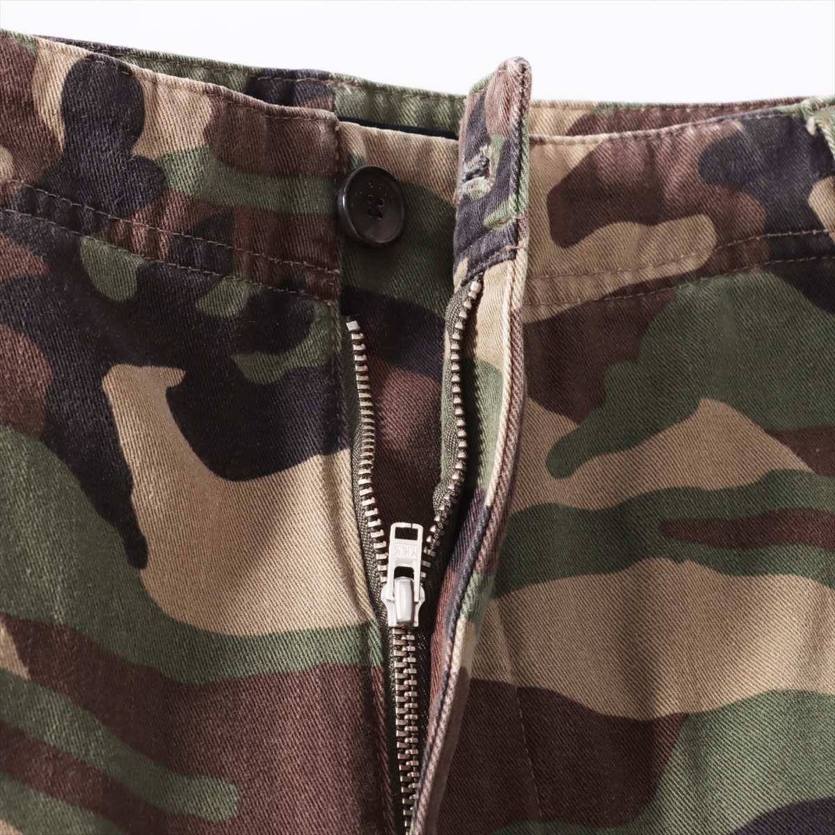 バレンシアガ 18年 コットン カーゴパンツ 50 メンズ カーキ Slim Camo