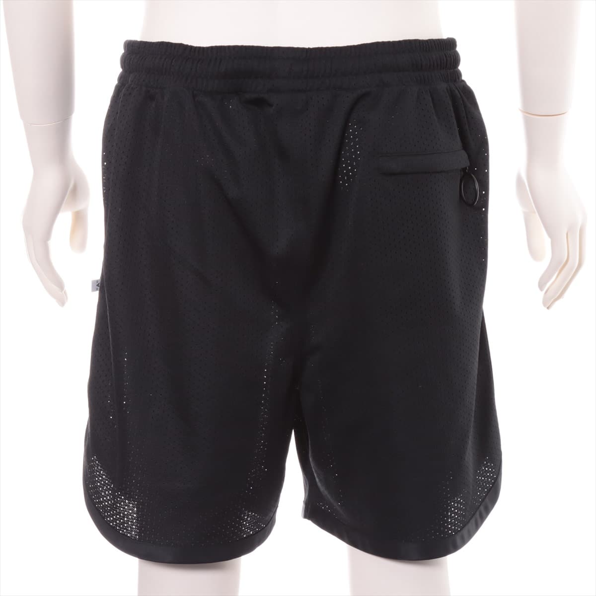 オフホワイト 19SS ポリエステル ショートパンツ XL メンズ ブラック  Split Logo Mesh Shorts