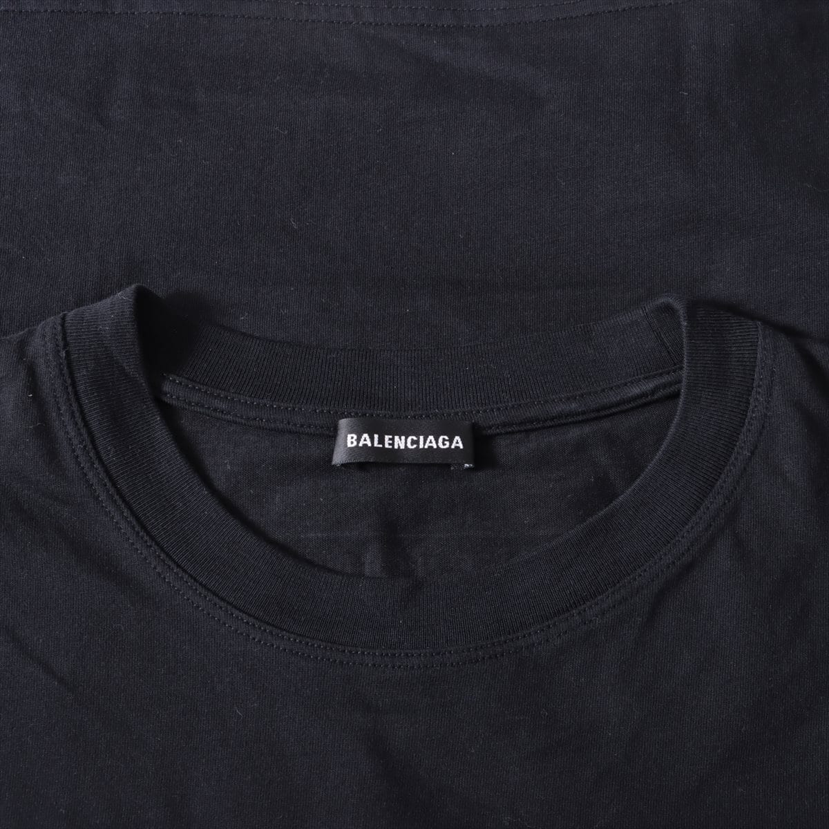 バレンシアガ 2018 コットン Tシャツ M メンズ ブラック  バックロゴ
