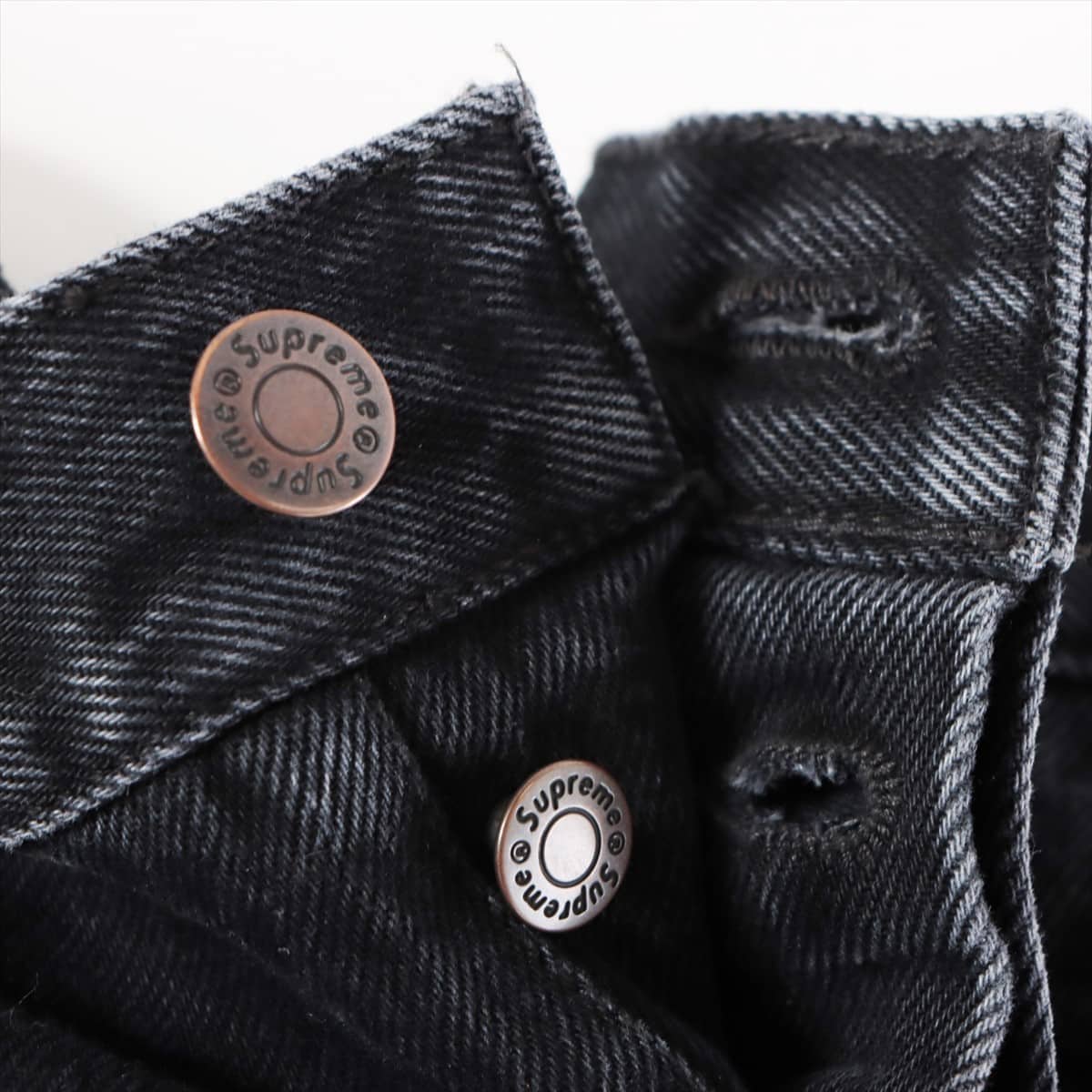 シュプリーム コットン デニムパンツ 36 メンズ ブラック  Stone Washed Black Slim Jean