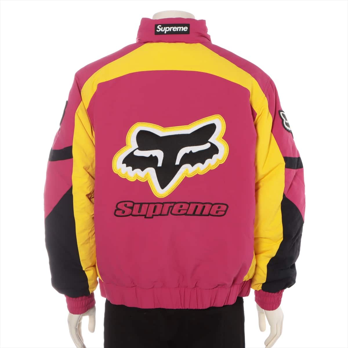 シュプリーム 20AW ナイロン 中綿ジャケット M メンズ ピンク  Fox Racing Puffy Jacket