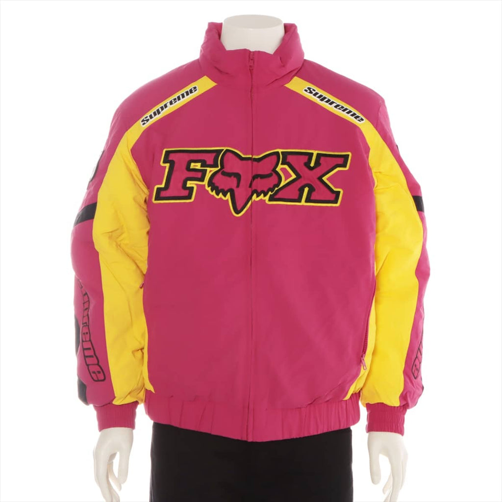 シュプリーム 20AW ナイロン 中綿ジャケット M メンズ ピンク  Fox Racing Puffy Jacket
