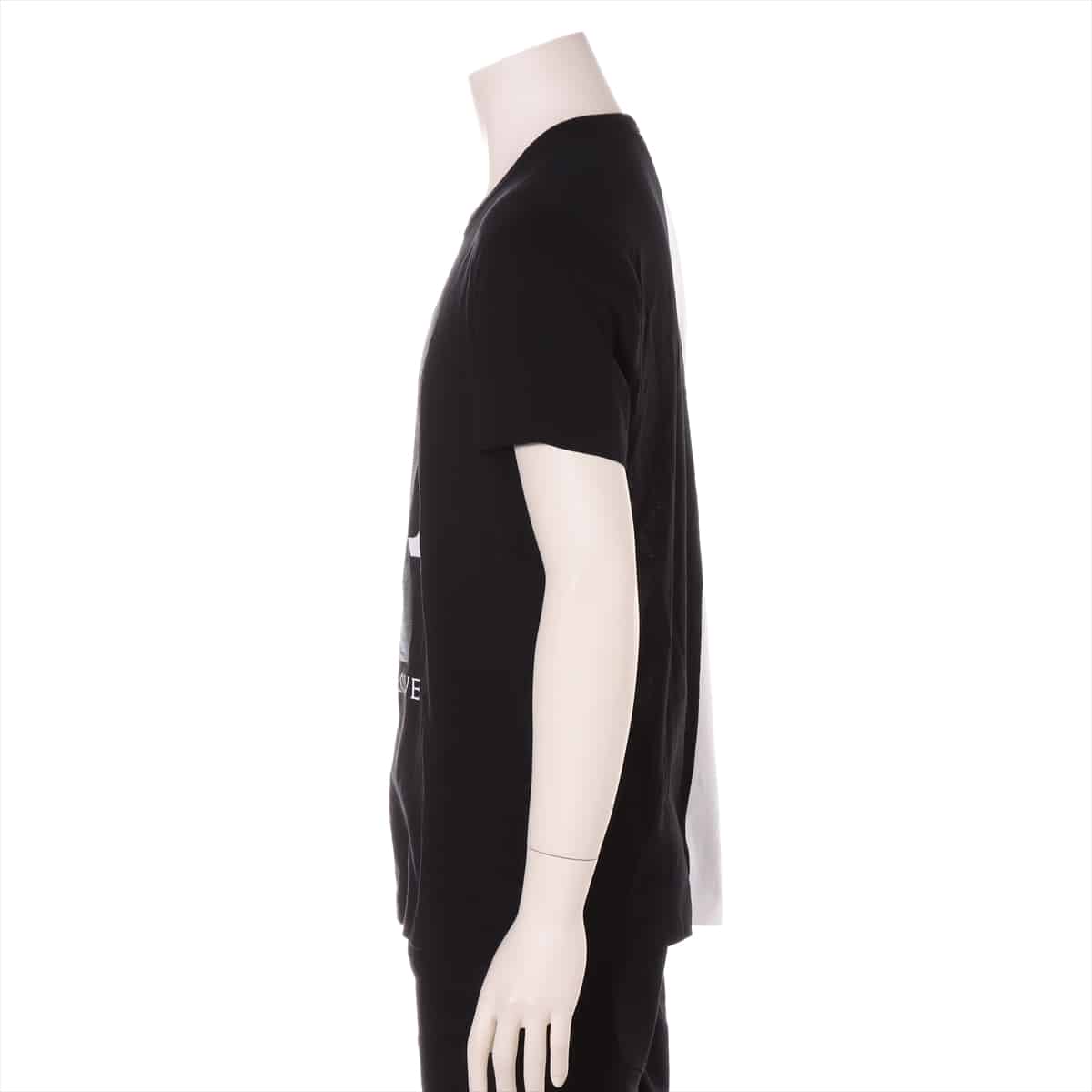 ルイヴィトン RM182 コットン Tシャツ XS メンズ ブラック×ホワイト