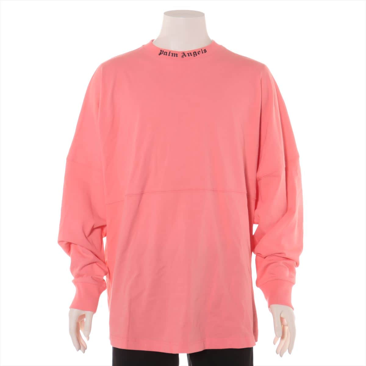 パームエンジェルス コットン ロングTシャツ XL メンズ ピンク ロゴプリント