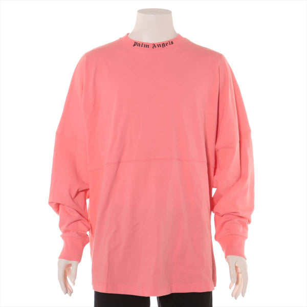 パームエンジェルス コットン ロングTシャツ XL メンズ ピンク ロゴ 