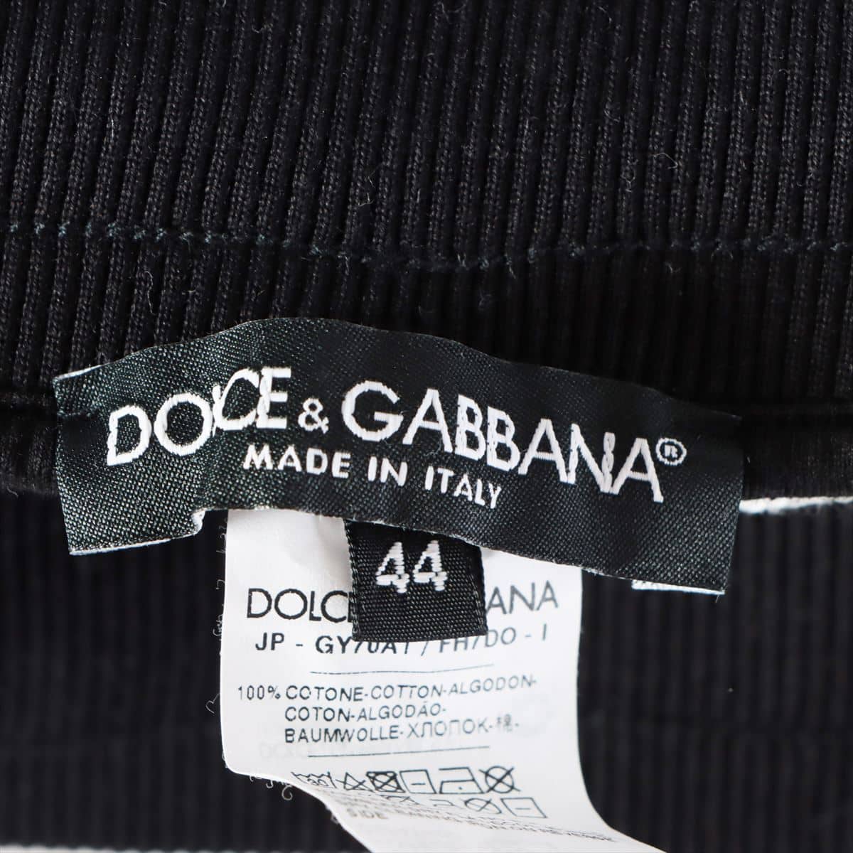 ドルチェ&ガッバーナ コットン ショートパンツ 44 メンズ ブラック  
