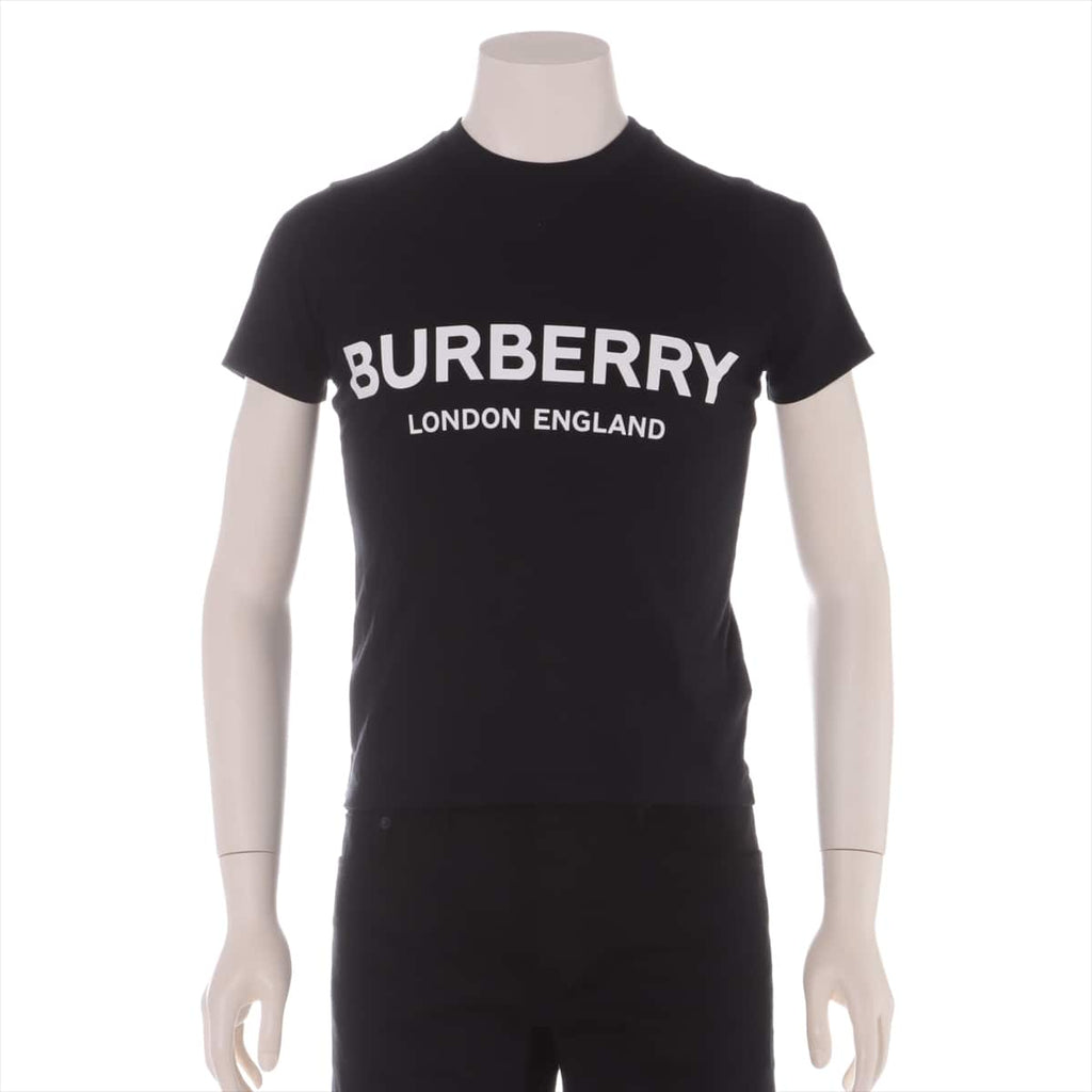 バーバリー コットン Tシャツ XXS メンズ ブラック  ロゴ