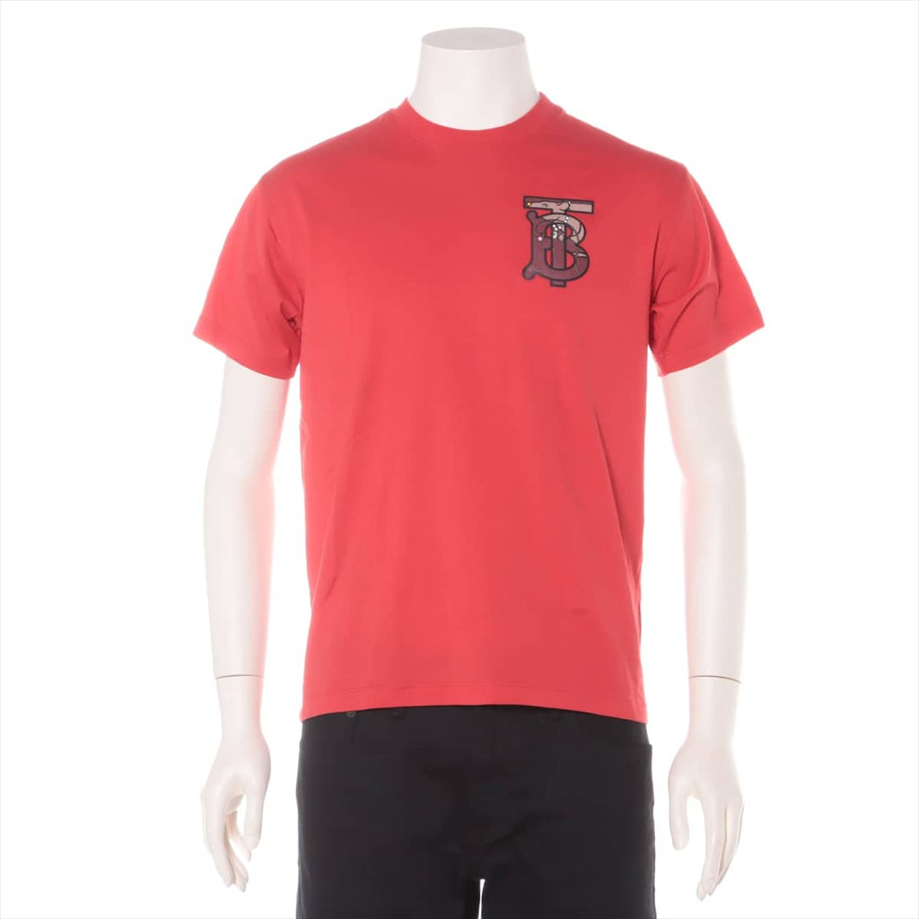 バーバリー コットン Tシャツ XXS メンズ レッド  胸TBロゴ