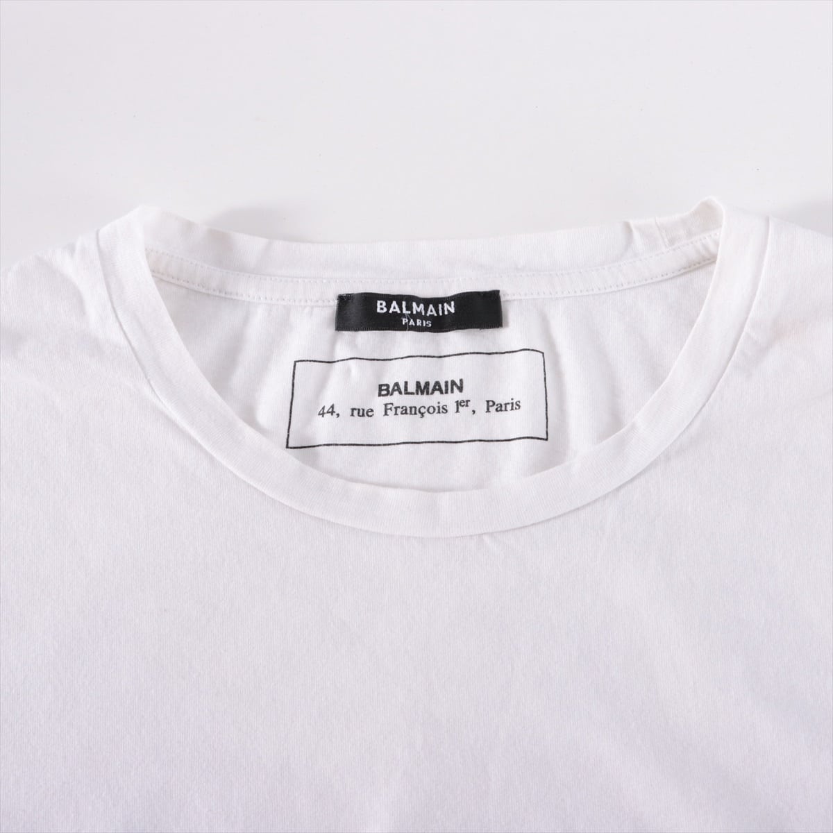 バルマン コットン Tシャツ S メンズ ホワイト  ロゴ