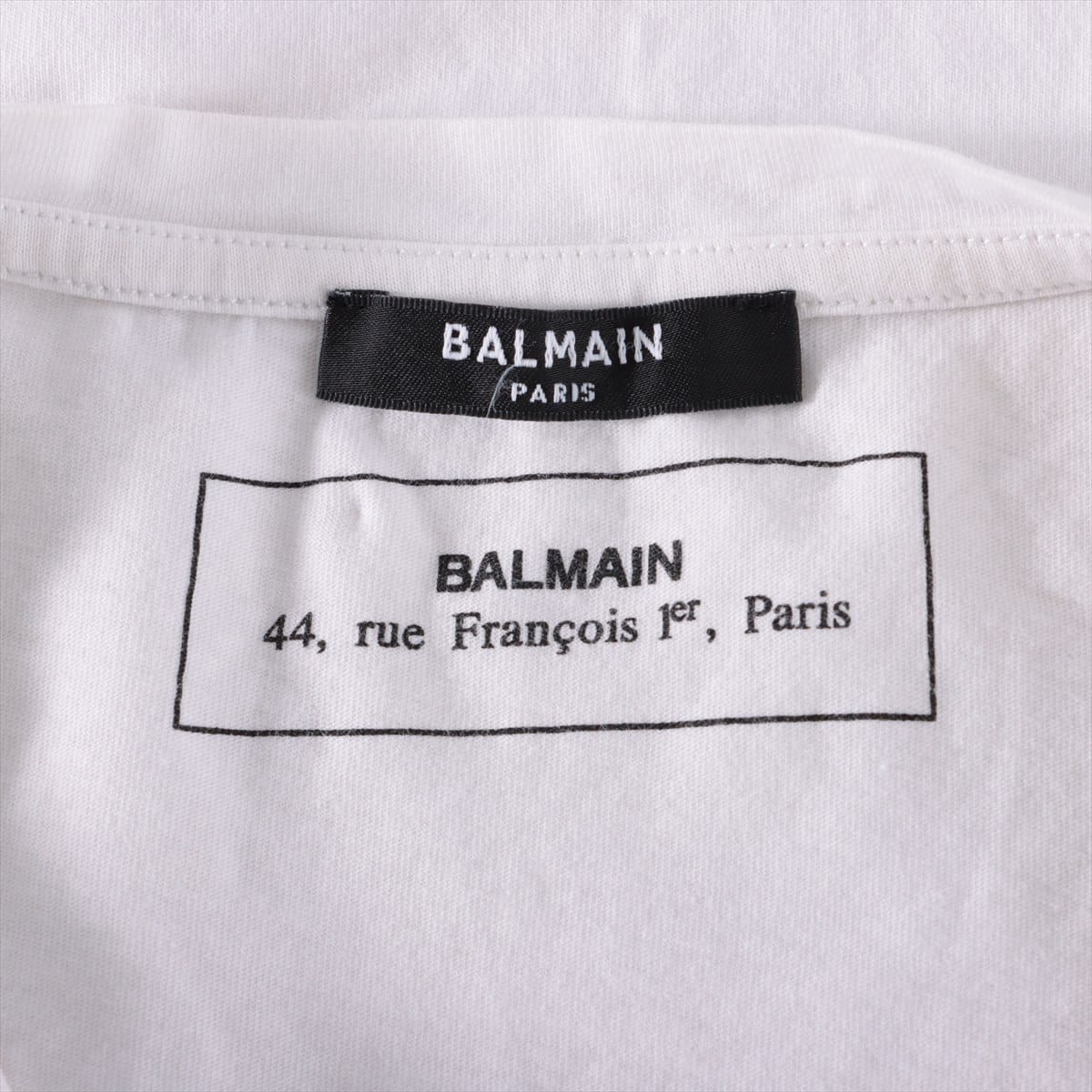 バルマン コットン Tシャツ S メンズ ホワイト  ロゴ