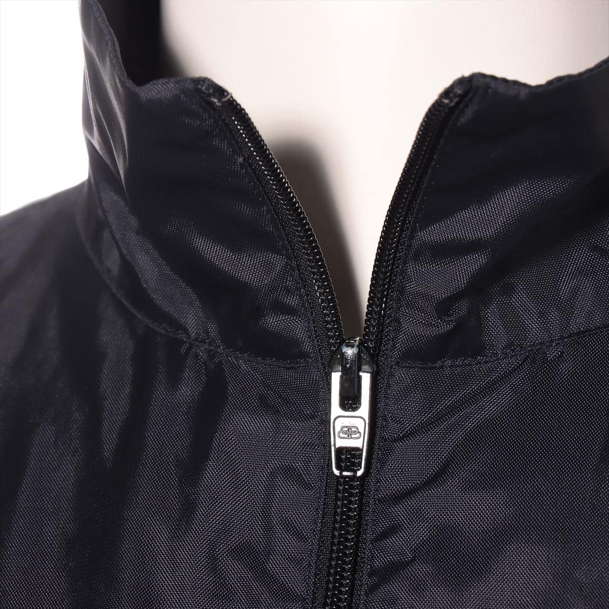 バレンシアガ 19年 コットン×ナイロン ジャケット 34 メンズ ブラック  Nylon Logo Denim Jacket