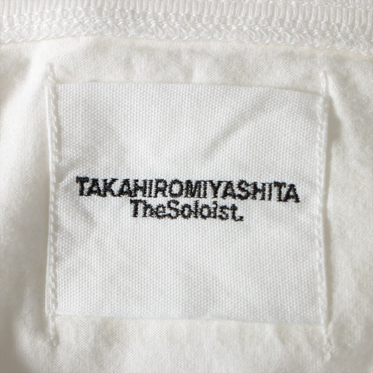タカヒロミヤシタザソロイスト 18AW コットン ロングTシャツ 46 メンズ ホワイト  I AM THE SOLOIST.