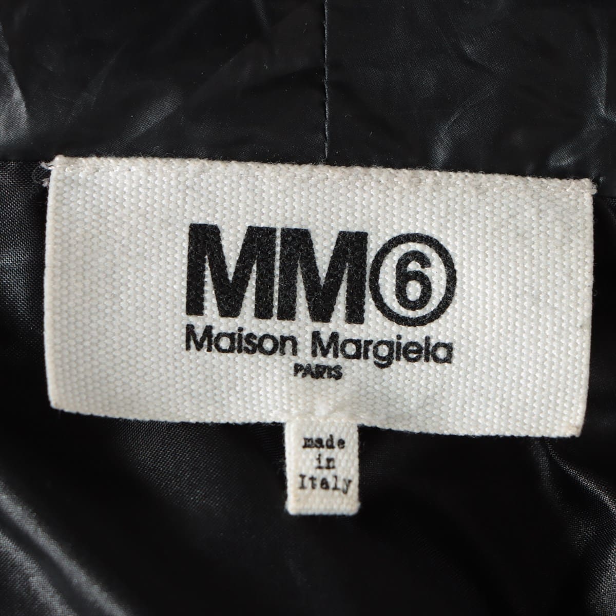 MM6 17年 ポリエステル ダウンコート S レディース ブラック