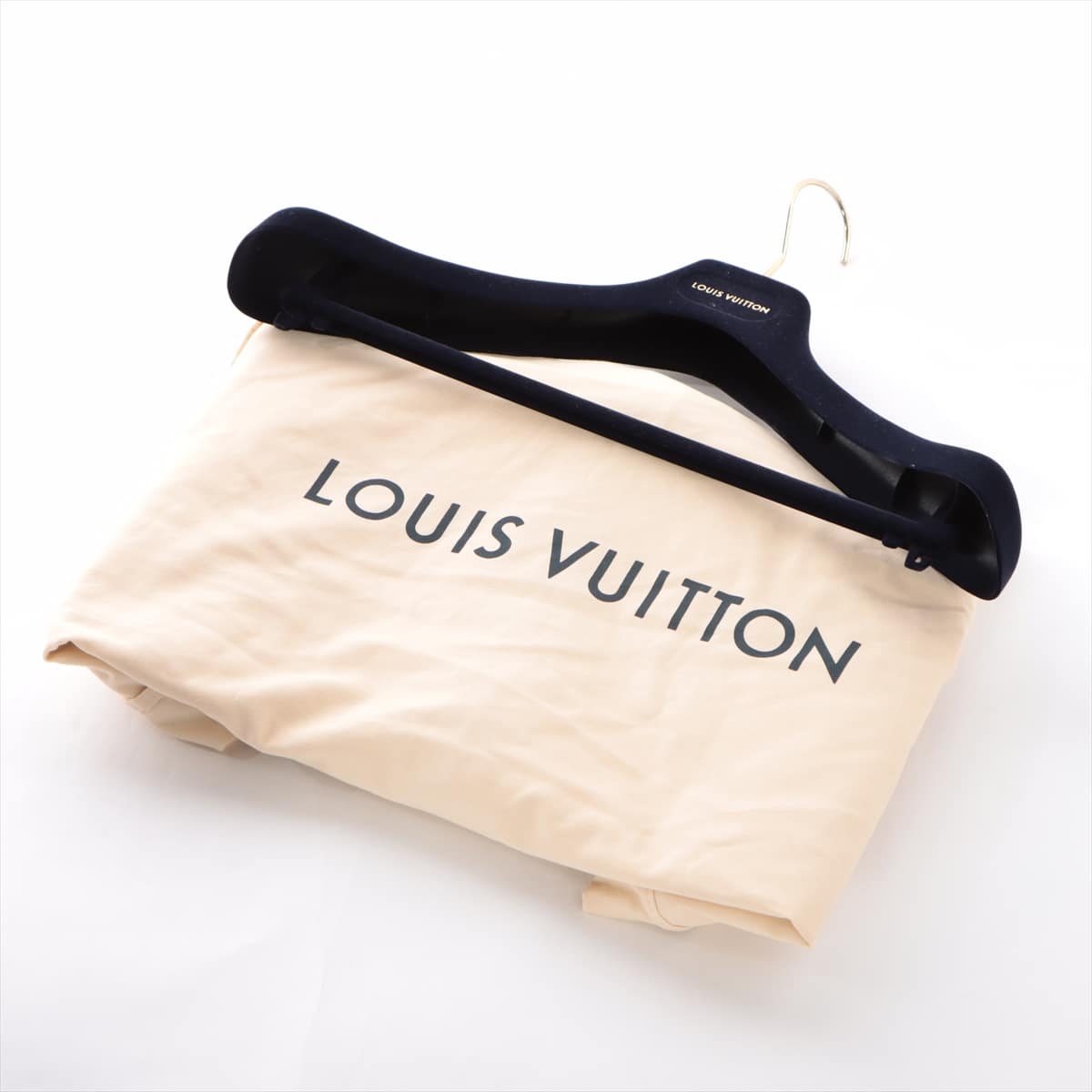ルイヴィトン ポリエステル ダウンジャケット 48 メンズ ネイビー  Louis Vuitton Staples Edition