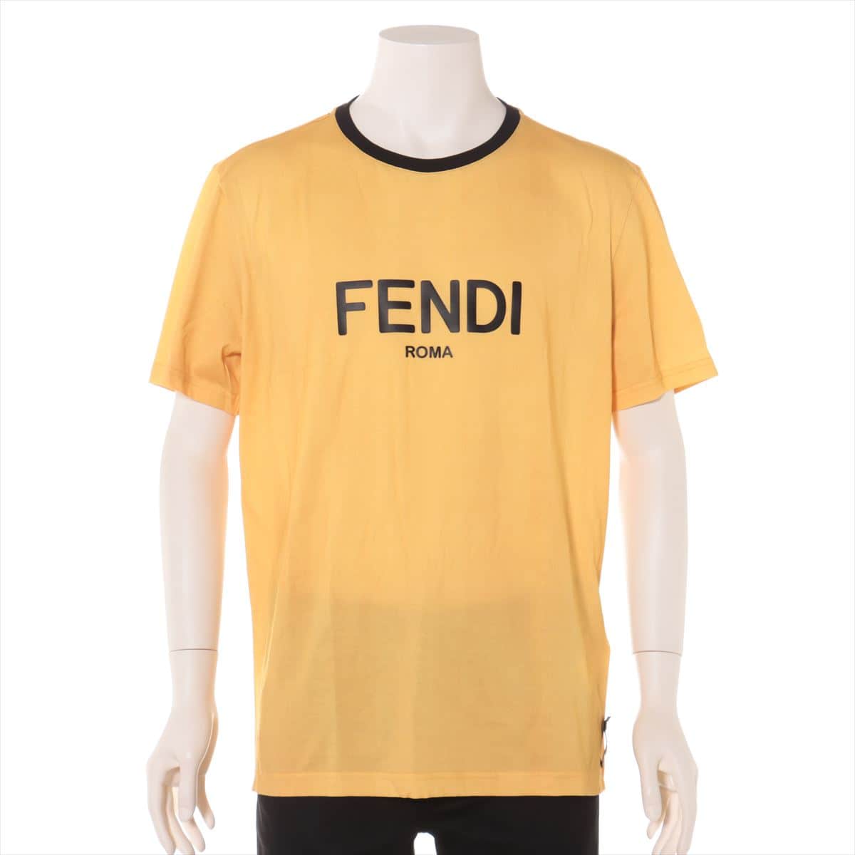 フェンディ 20年 コットン Tシャツ XXL メンズ イエロー