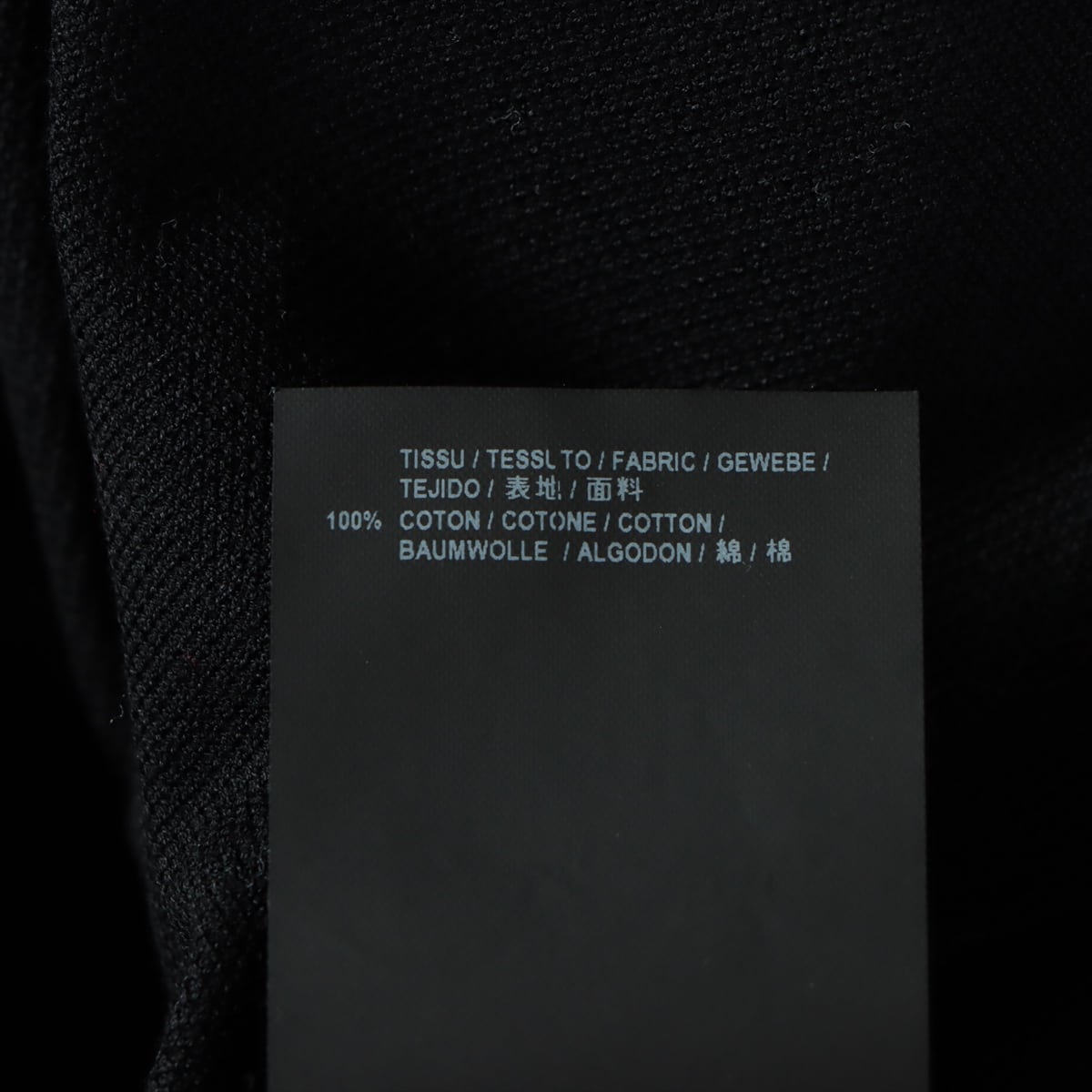 サンローランパリ 16年 コットン ポロシャツ L メンズ ブラック  カサンドラロゴ