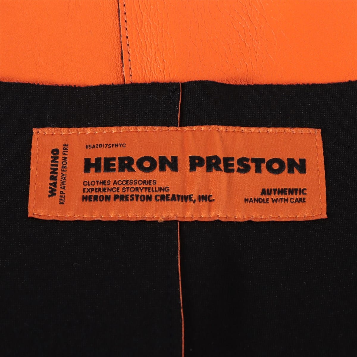 ヘロンプレストン レザー スカート S レディース オレンジ