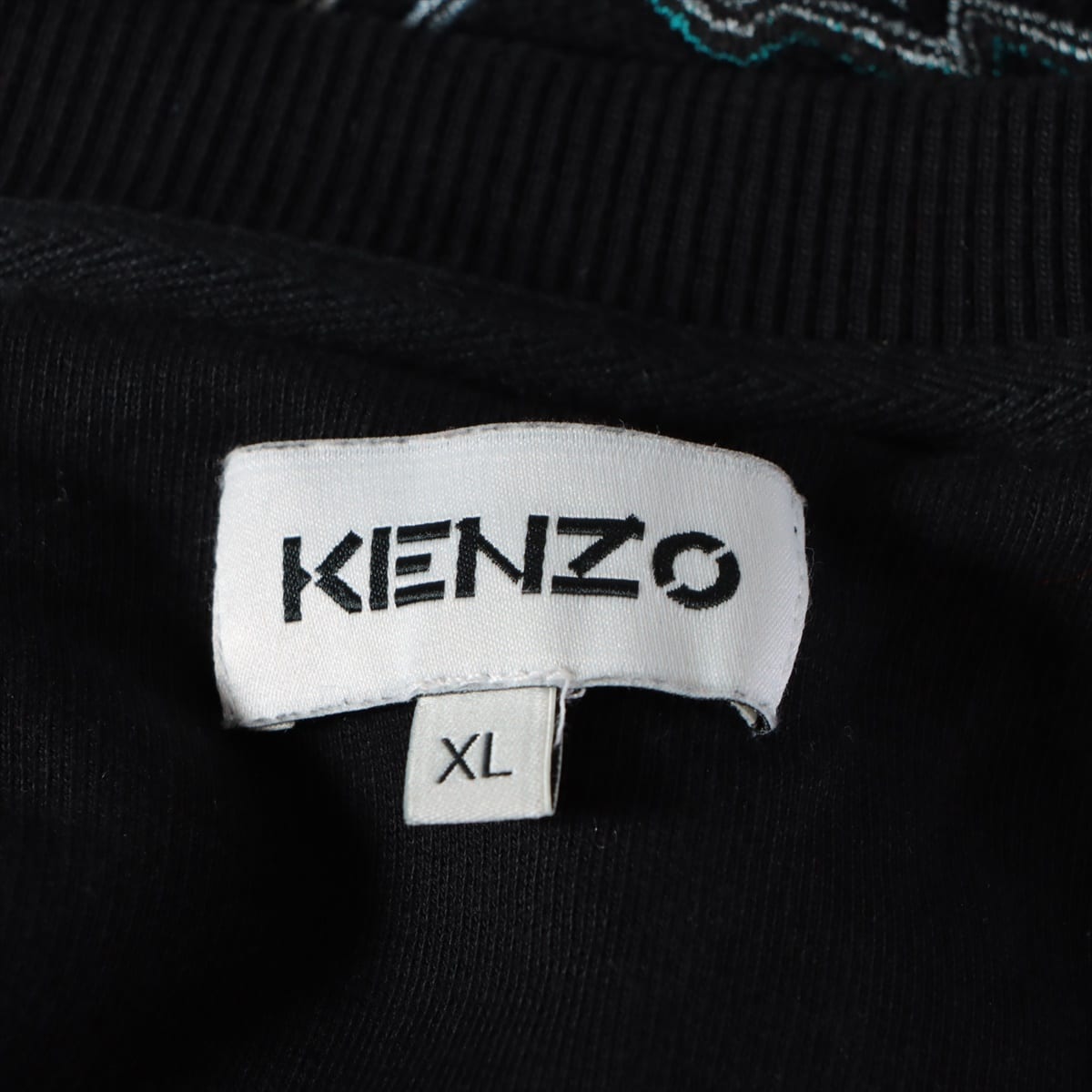 ケンゾー コットン スウェット XL メンズ ブラック  タイガーロゴ