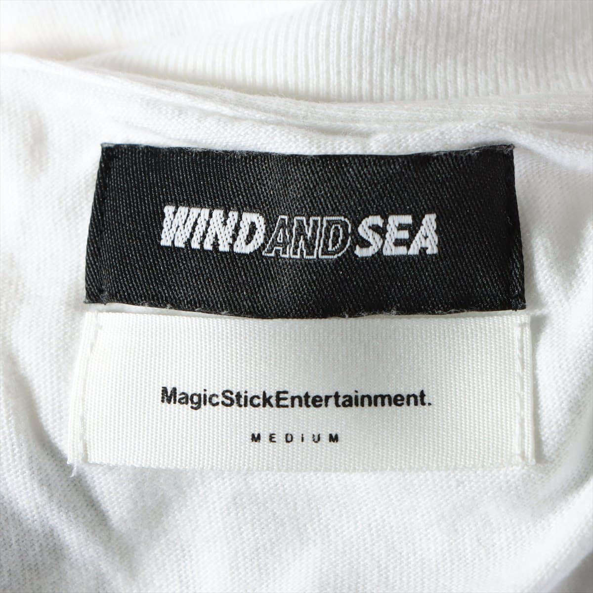 ウィンダンシー×マジック スティック コットン Tシャツ M メンズ ホワイト