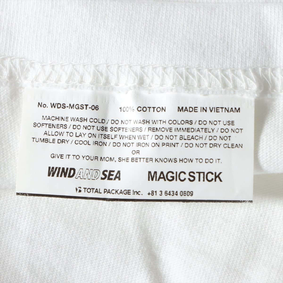 ウィンダンシー×マジック スティック コットン Tシャツ M メンズ ホワイト