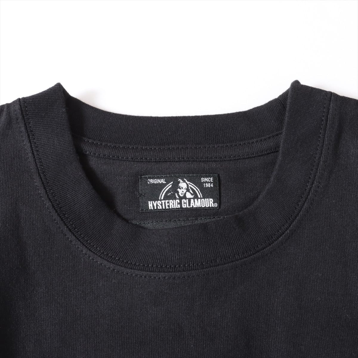 ウィンダンシー×ヒステリックグラマー 20AW コットン Tシャツ L メンズ ブラック  ロゴ