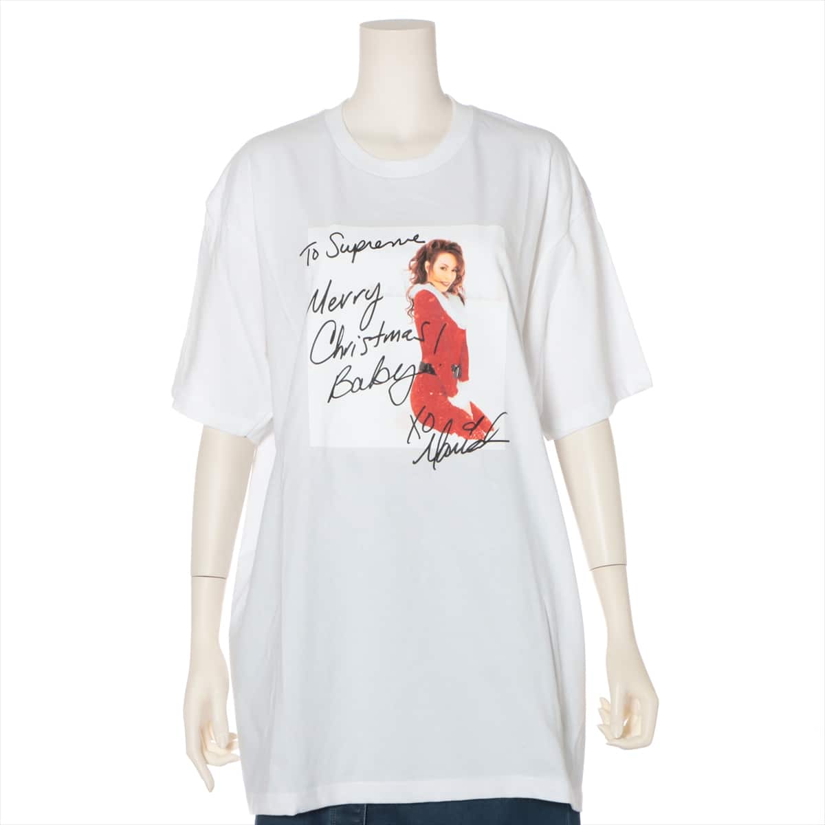 シュプリーム 20AW コットン Tシャツ L メンズ ホワイト  Mariah Carey Tee