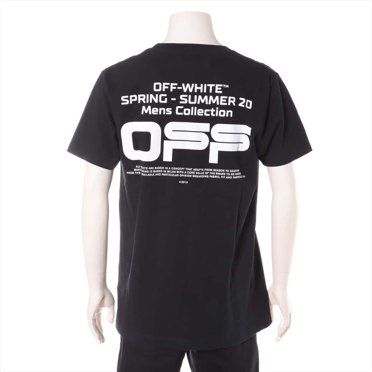 オフホワイト 20SS コットン Tシャツ M メンズ ブラック  OMAA027R20185004