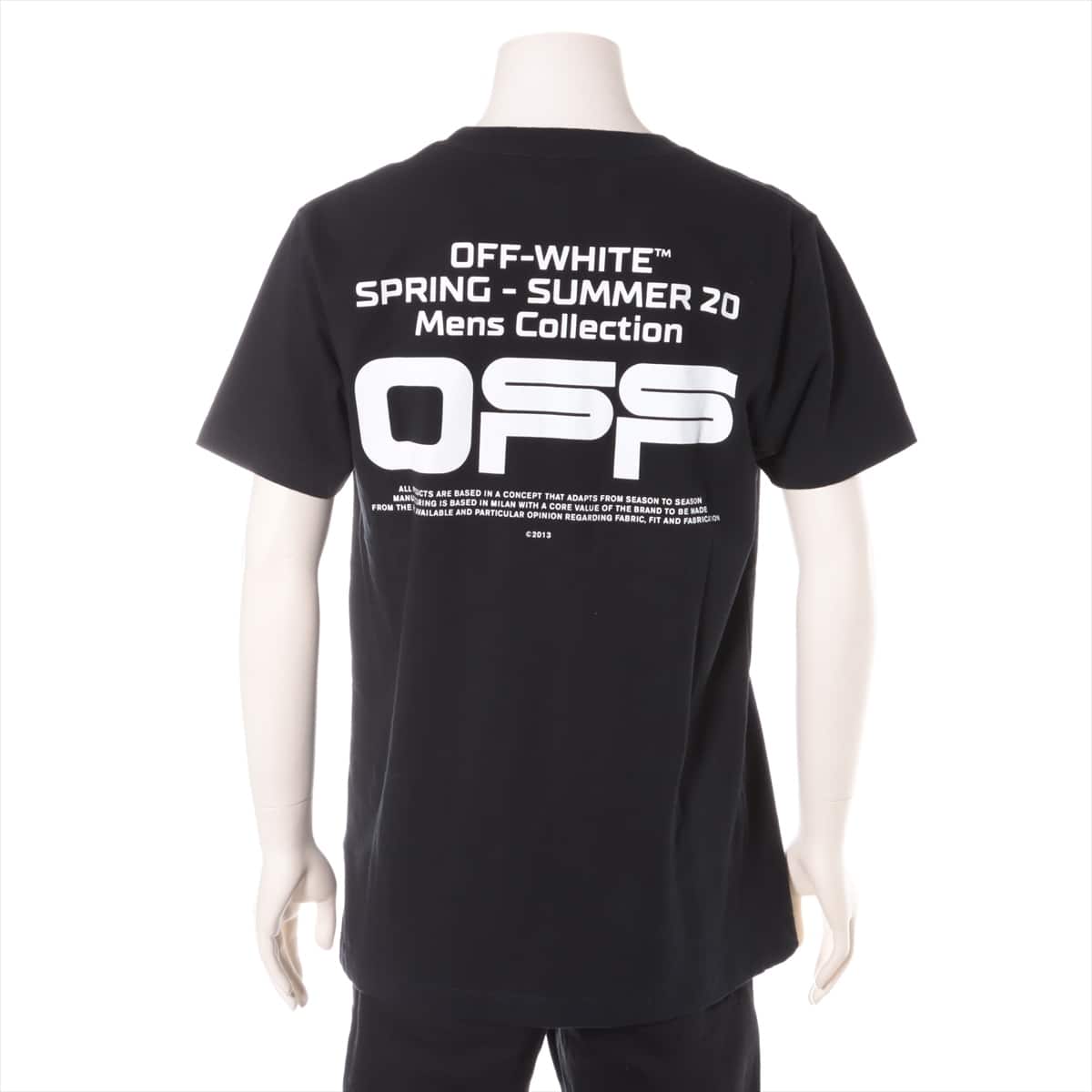 オフホワイト 20SS コットン Tシャツ M メンズ ブラック OMAA027R20185004 ｜a0404698｜中古ブランド品・ブランド古着通販｜ALLU（アリュー）