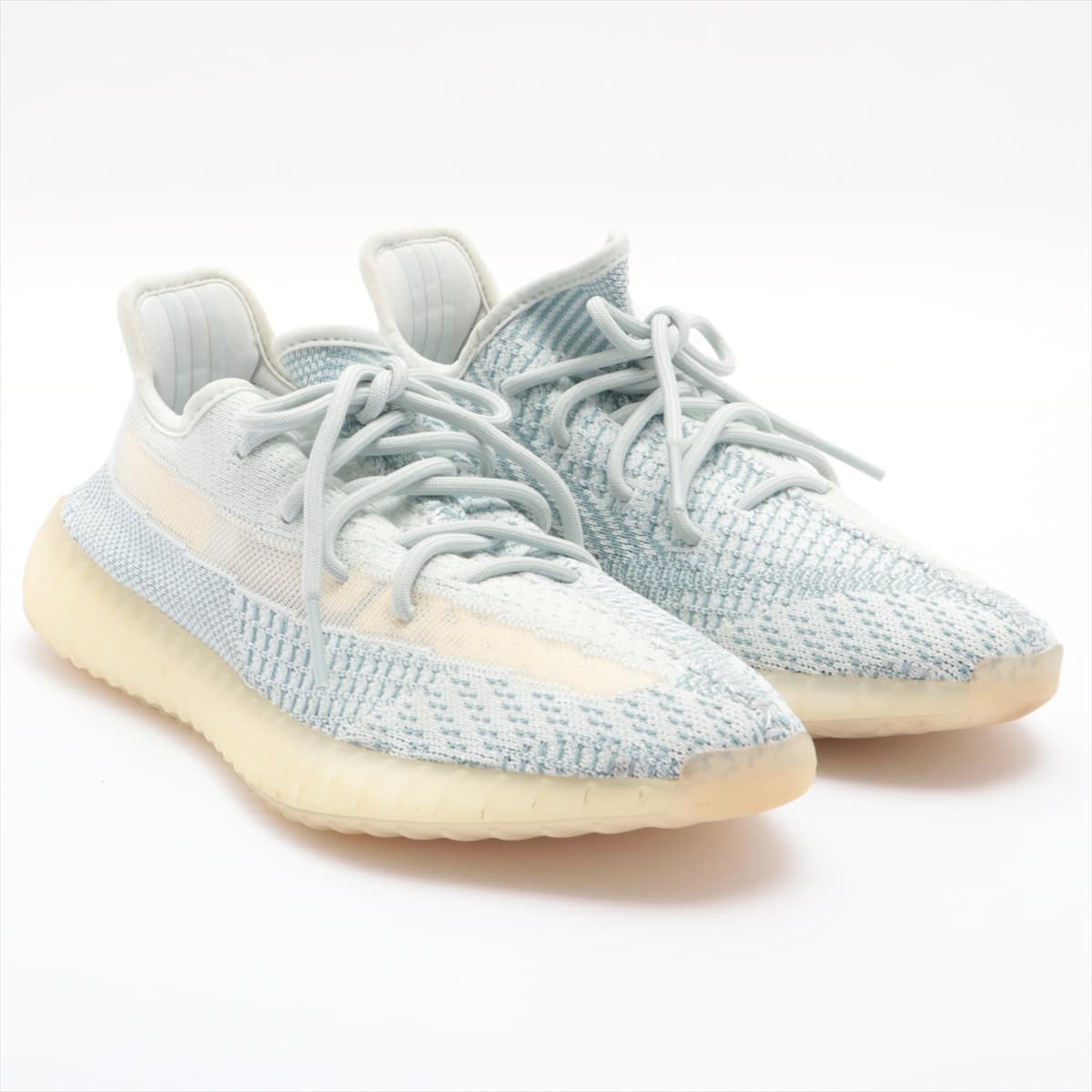 アディダス YEEZY BOOST 350 V2 2019 ファブリック スニーカー 27.0cm メンズ ホワイト CLOUD WHITE FW3043