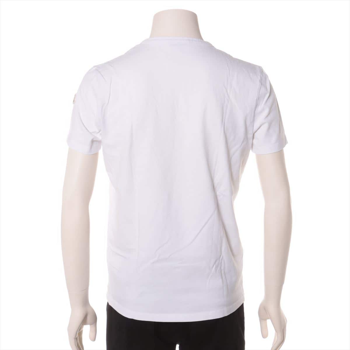 モンクレール 19年 コットン Tシャツ M メンズ ホワイト