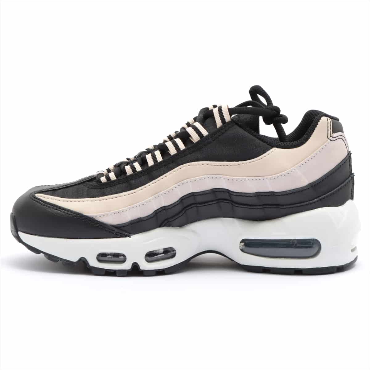 ナイキ AIR MAX 95 レザー スニーカー 23cm レディース ブラック×ホワイト CV8828-001 ｜a0412459｜中古ブランド品・ブランド古着通販｜ALLU（アリュー）