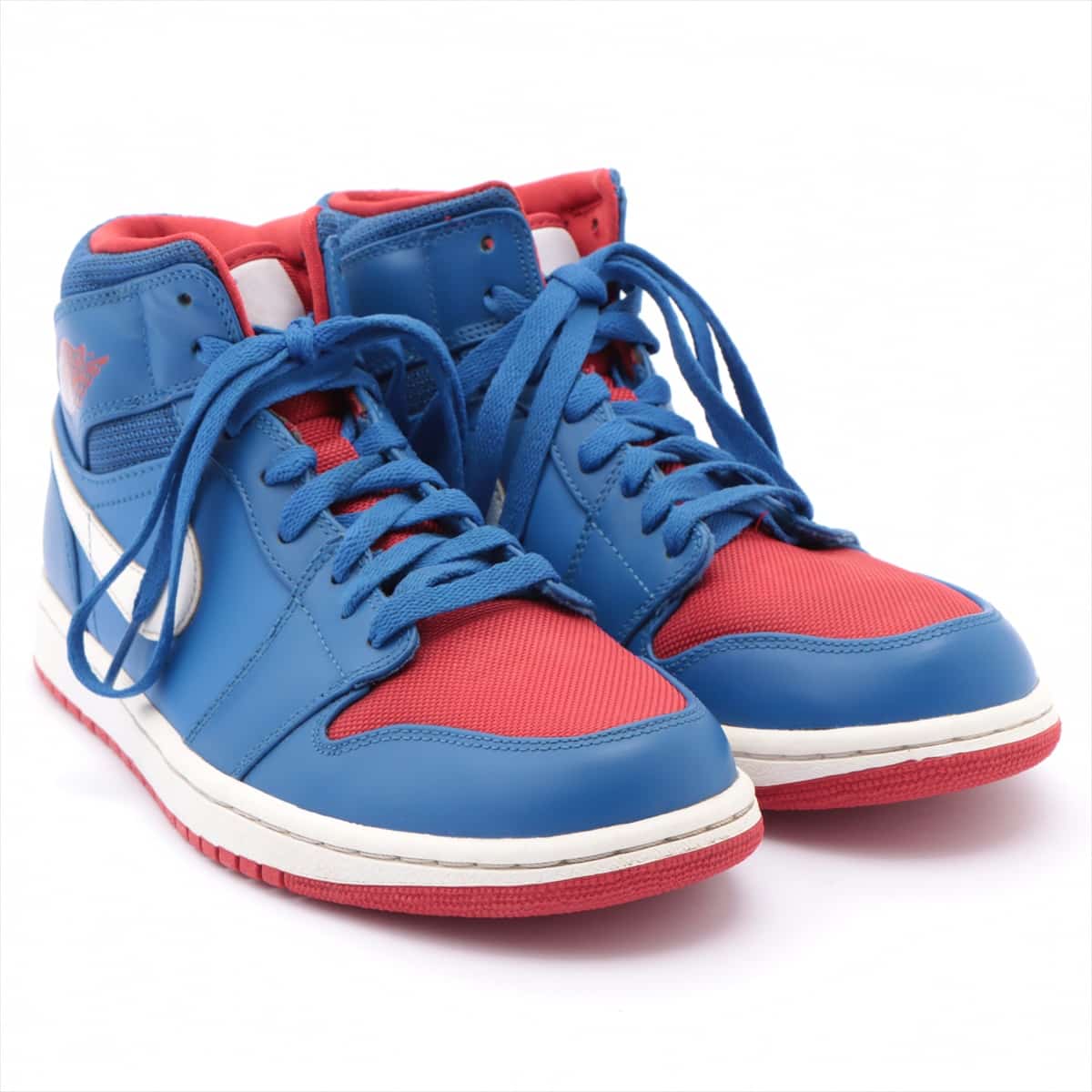 ナイキ AIR JORDAN 1 フェイクレザー ハイカットスニーカー 26.5cm メンズ ブルー 554724-407