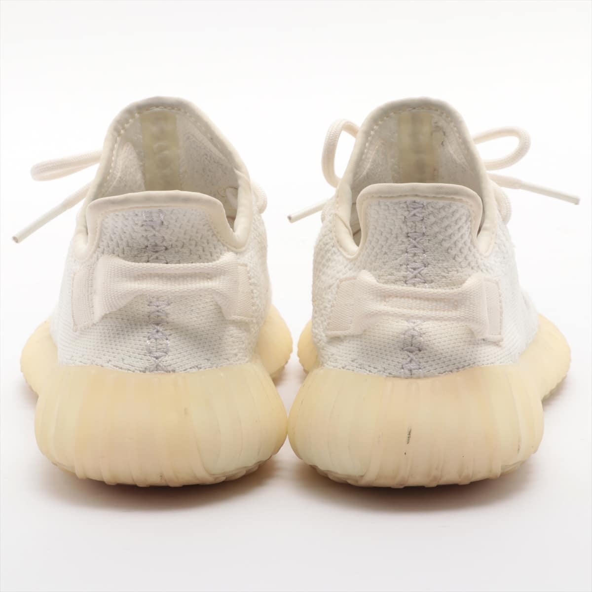 アディダス YEEZY BOOST 350 V2 ニット スニーカー 24cm レディース ホワイト CP9366