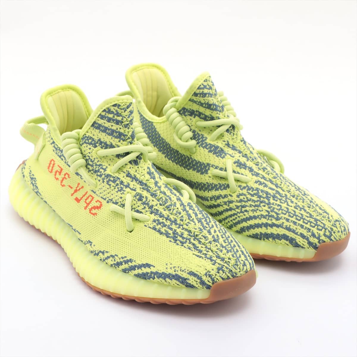 アディダス YEEZY BOOST 350 V2 ニット スニーカー 26㎝ メンズ イエロー セミフローズン