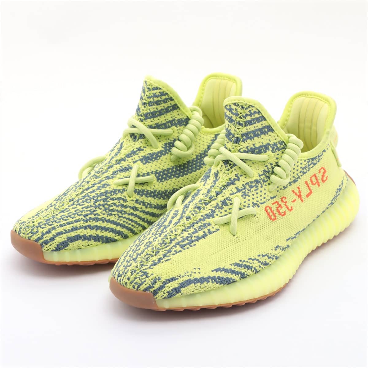 アディダス YEEZY BOOST 350 V2 ニット スニーカー 26㎝ メンズ イエロー セミフローズン